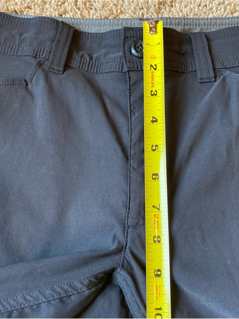 Eddie Bauer First Ascent Guide Pro Pants Mens 32x34 Black Outdoor Hiking Tech - Picture 5 of 10